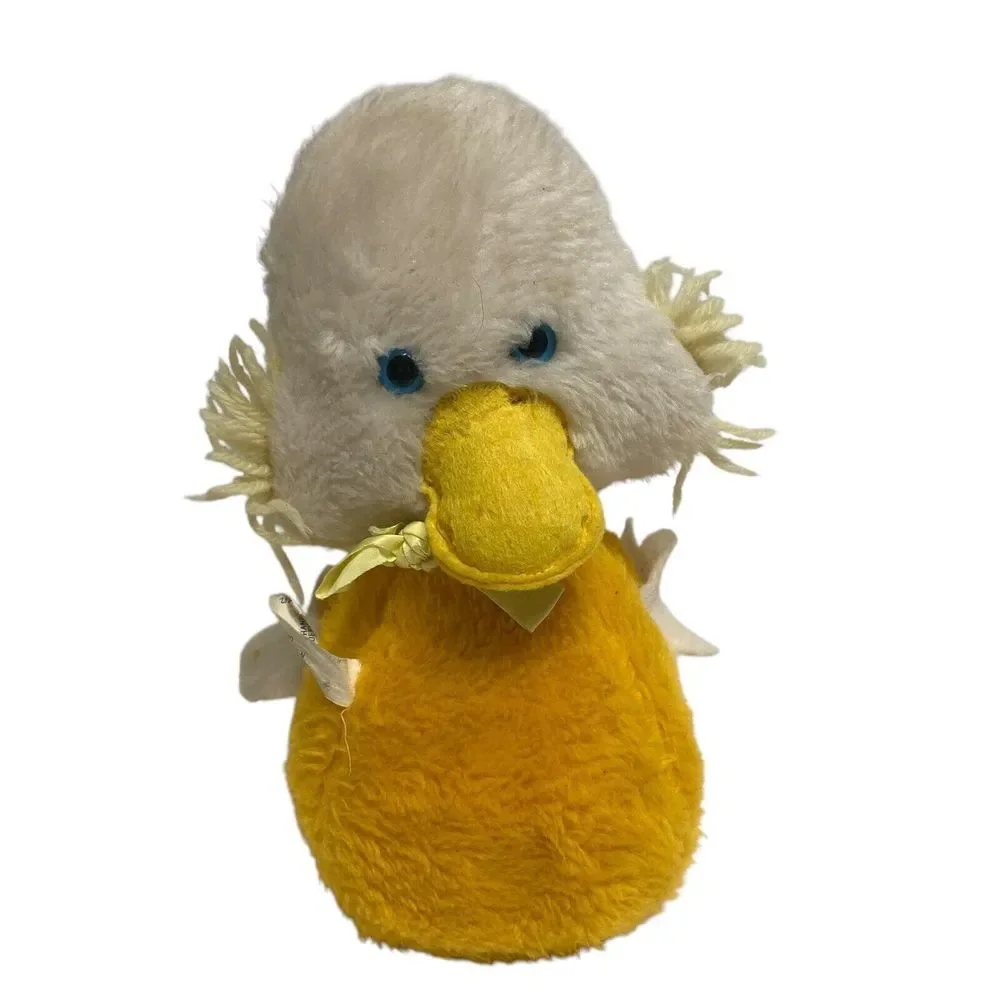 Vintage Eden‎ Duck Rattle inside Stuffed Animal Plush Bow 9